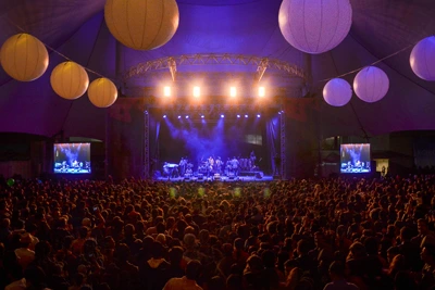 Medical standby team ready at crowded event venue
