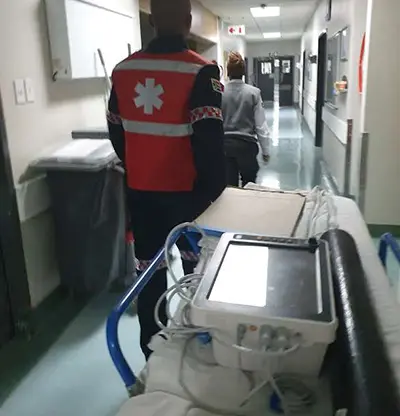 Ambulance for events patient transfer to hospital.